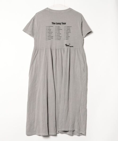 「Design Tshirts Store graniph」 半袖ワンピース M グレー レディース_画像2