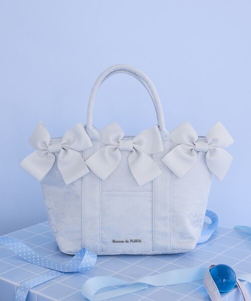 Maison de FLEUR（メゾンドフルール） トートバッグ ブルーマニア 