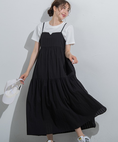 「VICKY」 キャミソールワンピース M ブラック レディース_画像8