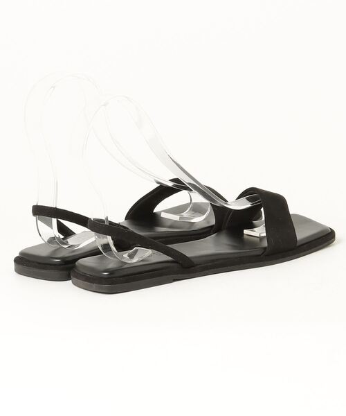 「MARW UNITED ARROWS」 フラットサンダル 24cm ブラック レディース_画像2