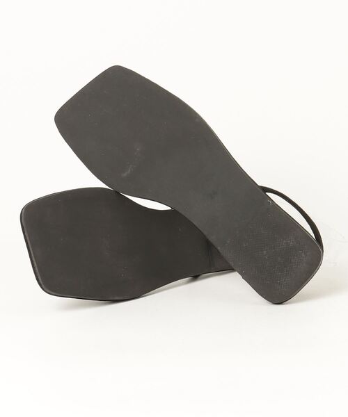 「MARW UNITED ARROWS」 フラットサンダル 24cm ブラック レディース_画像3