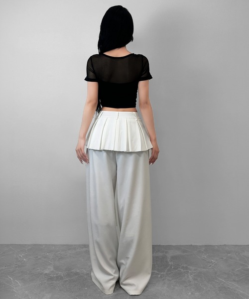 「FOLLOWIN」 スラックス SMALL ブラック レディース_画像8