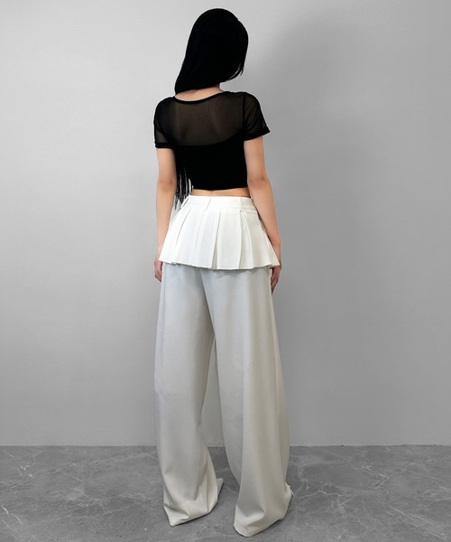 「FOLLOWIN」 スラックス SMALL ブラック レディース_画像9