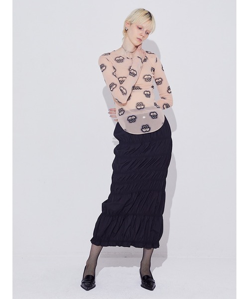「SORIN」 長袖カットソー 38 ライトグレー レディース_画像7