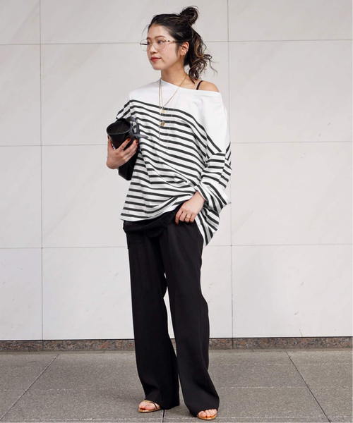 AP STUDIO tシャツ ストライプTシャツ レディース : ZOZOTOWN Yahoo!店