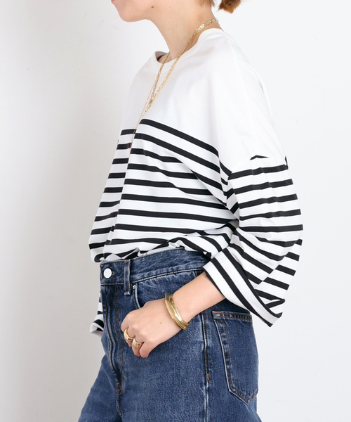 AP STUDIO ストライプTシャツ AP STUDIO tシャツ ストライプTシャツ レディース : ZOZOTOWN Yahoo!店