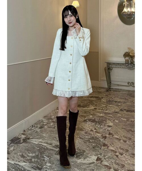 MERCURYDUO（マーキュリーデュオ） ワンピース レースレイヤード 