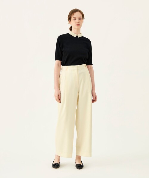 Ballsey（ボールジィ） ニット セーター パールコンビ シャツカラー