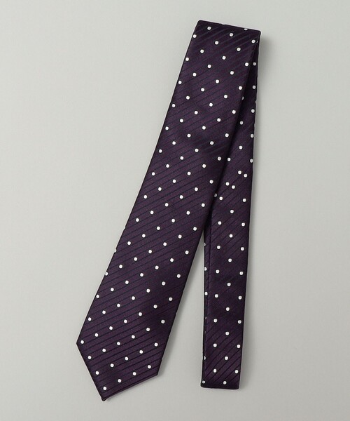 SHIPS（シップス） ネクタイ SHIPS: サテン ドビー ドット ネクタイ