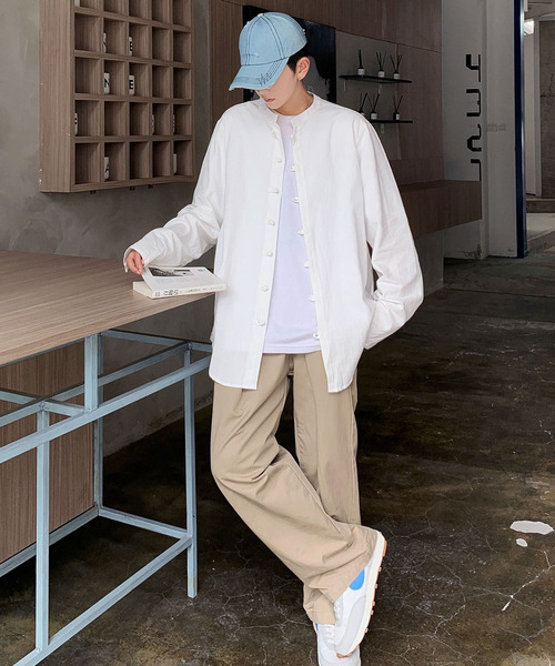 NEOS（KOKUYO） シャツ 「neos -addictive design-」ノーカラー ロング