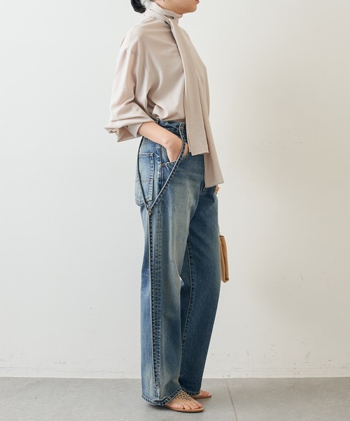 Whim Gazette シャツ ブラウス シフォンボウタイブラウス