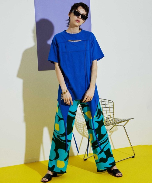 Maison Special メゾンスペシャル ヘムストラップオーバーTシャツ ヘムストラップオーバーTシャツ【MAISON SPECIAL/メゾンスペシャル