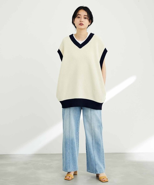 ADAM ET ROPE'（アダムエロペ）の「【山形ニット】コットン