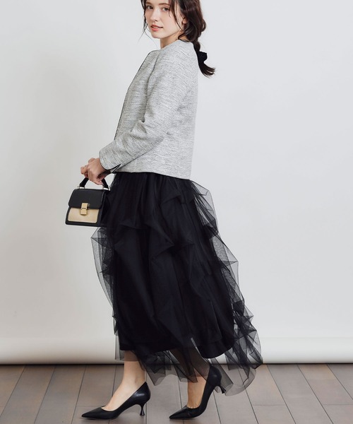 PICCIN（ピッチン） スーツ 「セットアップ可能」綾織りツイードノー