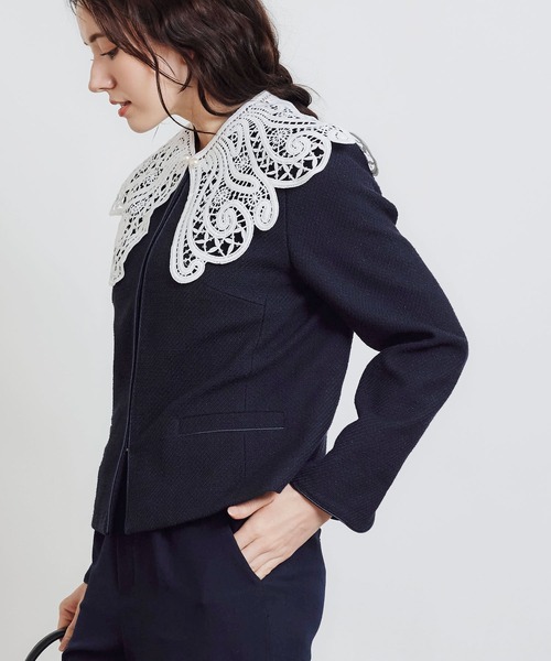 PICCIN（ピッチン） スーツ 「セットアップ可能」綾織りツイードノー