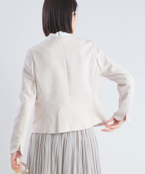 PICCIN 綾織りツイード　セットアップ　ピッチン 楽天市場】PICCIN 【セットアップ可能】綾織りツイードノー