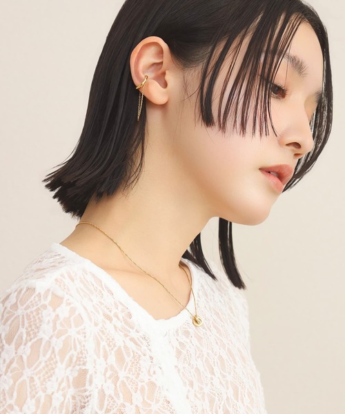 ネックレス 「WEB限定」”Dear”スリムダブルリングペアネックレス/サージカルステンレス（金属アレルギー対応）「LHME / エルエイチエムイー」の画像