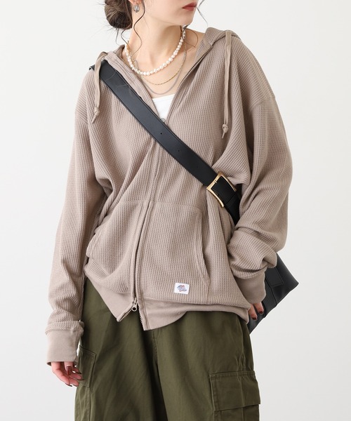 JEMORGAN（ジェーイーモーガン） パーカー ワッフルWジップパーカー