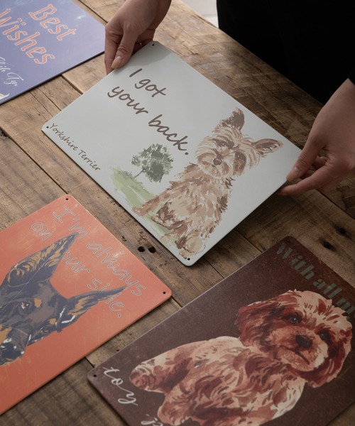 Jubilee ポスター アンティーク調 犬デザイン 壁掛けレトロサイン