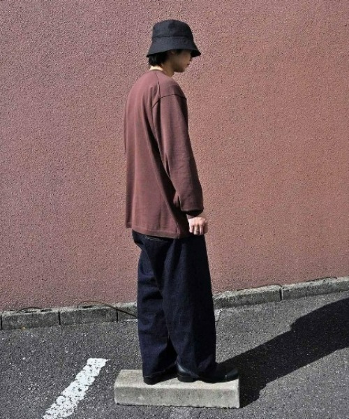 ATON（エイトン） tシャツ 「ATON」OVERSIZED LONG-SLEEVE T-SHIRT