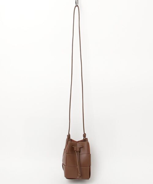 ショルダーバッグ バッグ 「HIKA」PUレザー 編み込みミニショルダーBAG