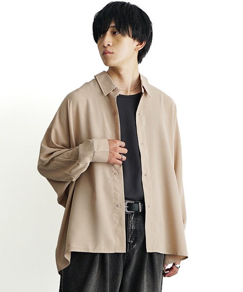 Theory 21aw エコレザードルマンスリーブシャツ ADRER（アドラー） シャツ dolman sleeve open color shirt / ドルマン