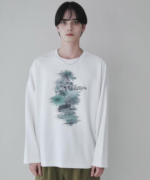 Trofi Flower Love ロングTシャツ LUCY tシャツ LUCY/トロミフラワーモチーフロングスリーブT