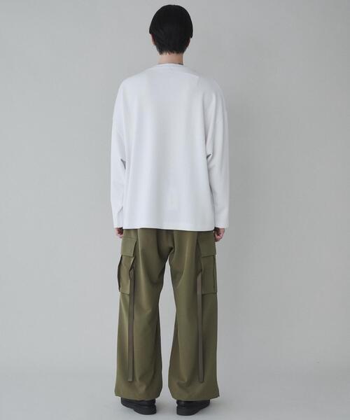 LUCY tシャツ LUCY/トロミフラワーモチーフロングスリーブT