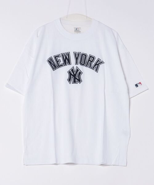 MLB tシャツ 「MLB」ワッペンロゴTee/メジャーリーグ/Tシャツ メンズ