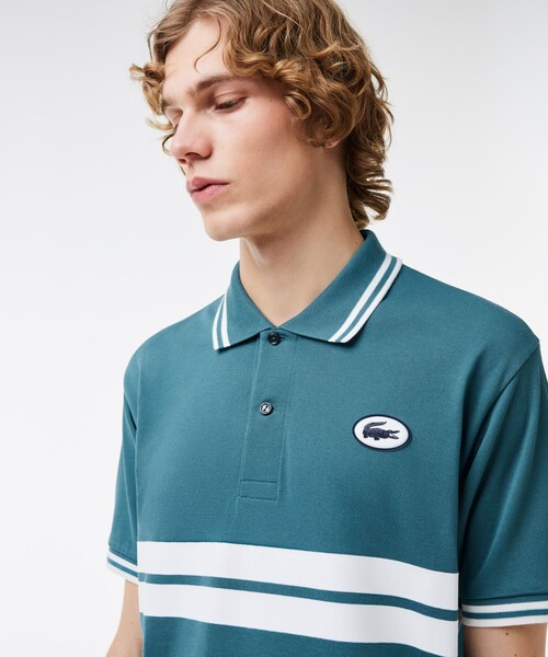 ラコステ（LACOSTE）/フロッキープリントL．12．12ポロシャツ LACOSTE（ラコステ） ポロシャツ フロッキープリントL.12.12ポロシャツ