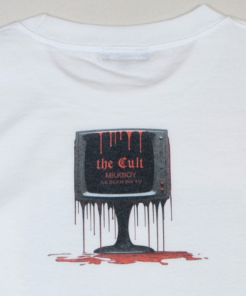 MILK BOY　ミルクボーイ　Tシャツ　カットソー　赤　ブルー セール】Greeting CARD Tシャツ（Tシャツ/カットソー）｜MILKBOY