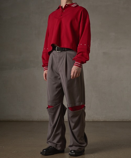 GRANCY ワイドパンツ スラックス 「GRANCY」Tulle Layereddesign