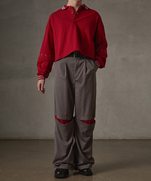 GRANCY ワイドパンツ スラックス 「GRANCY」Tulle Layereddesign