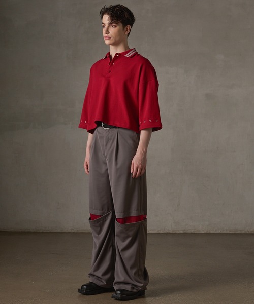 GRANCY スラックス 「GRANCY」Tulle Layereddesign Slacks / チュール