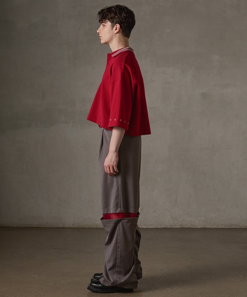 GRANCY スラックス 「GRANCY」Tulle Layereddesign Slacks / チュール