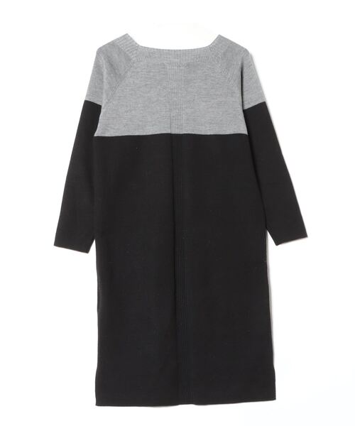 「BEAMS HEART」 ニットワンピース - ブラック レディース_画像2