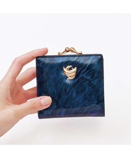 Clelia（クレリア） ミニ 二つ折り 二つ折り財布 財布 エナメルラメ