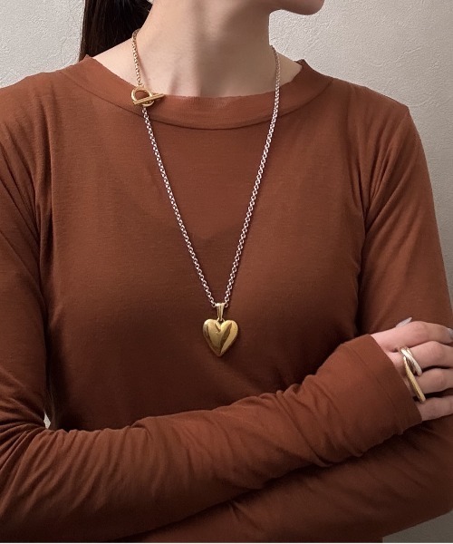 ネックレス 「ISOLATION / アイソレーション」Silver925 HEART NECKLACE / ハートネックレス レディース メンズの画像