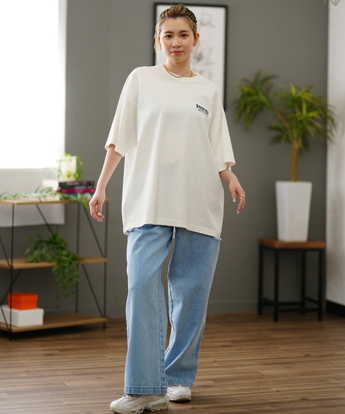 tシャツ Manhattan Portage/マンハッタンポーテージ  THRASHERコラボ Tシャツ オーバーサイズ MP-M583 レディース Manhattan Portage/マンハッタンポーテージTHRASHERコラボ T