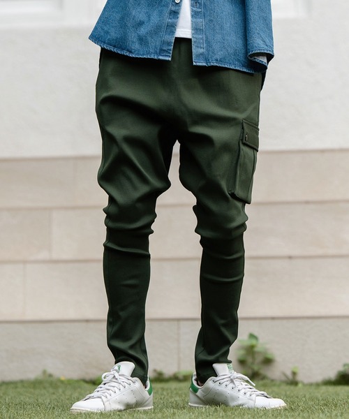 【安心発送】 mp12548-Stretch カーゴパンツ CAMBIO Twill Pocket Single ウェア
