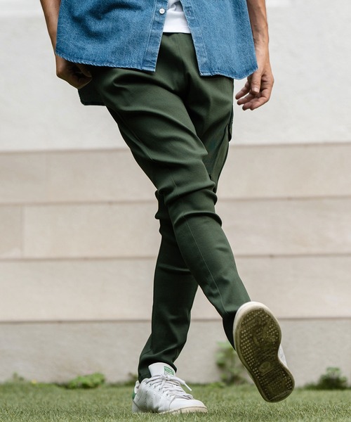 gasp ジョガーパンツ　ウォッシュグリーン　M CAMBIO カーゴパンツ mp12548-Stretch Twill Single Pocket Cargo