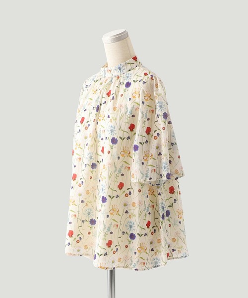 HUIT bouquet ブラウス シャツ スリットスリーブ Made with