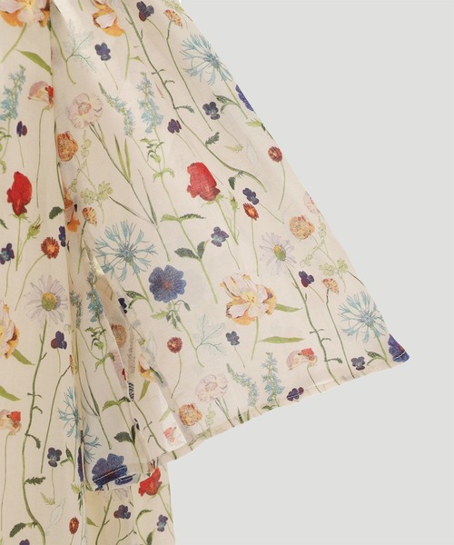 HUIT bouquet ブラウス シャツ スリットスリーブ Made with