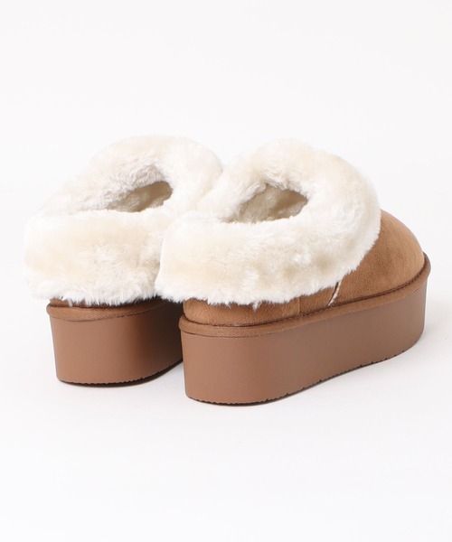 moz（モズ） ブーツ 防滑 厚底ムートン風 ブーツ レディース