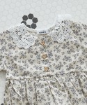 ベビー服 ロンパース 「ベビー」レース襟 ロンパースの詳細画像2