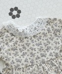 ベビー服 ロンパース 「ベビー」レース襟 ロンパースの詳細画像5