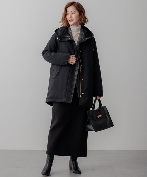 美品♡3XL 23区　ダウンジャケット　コート　黒　ブラック　レディース　46 23区（ニジュウサンク） ダウンコート ダウンジャケット 「滝沢眞規子