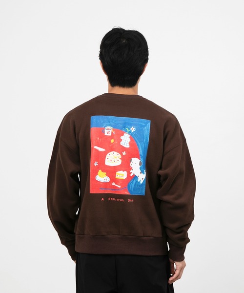 トレーナー スウェット ”FRUIT” Wei Hsuan 裏起毛クルースウェット