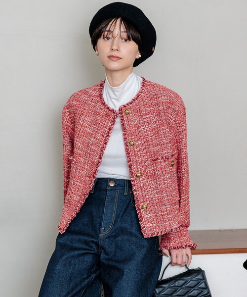 23区 ジャケット ノーカラージャケット 「滝沢眞規子さん着用