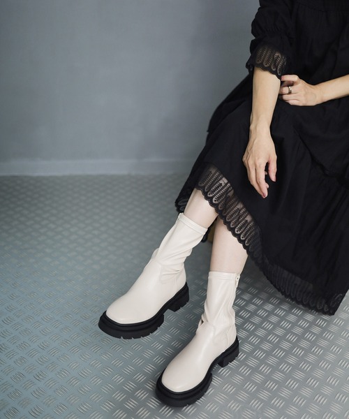 「SESTO」 ショートブーツ S ブラック レディース_画像5